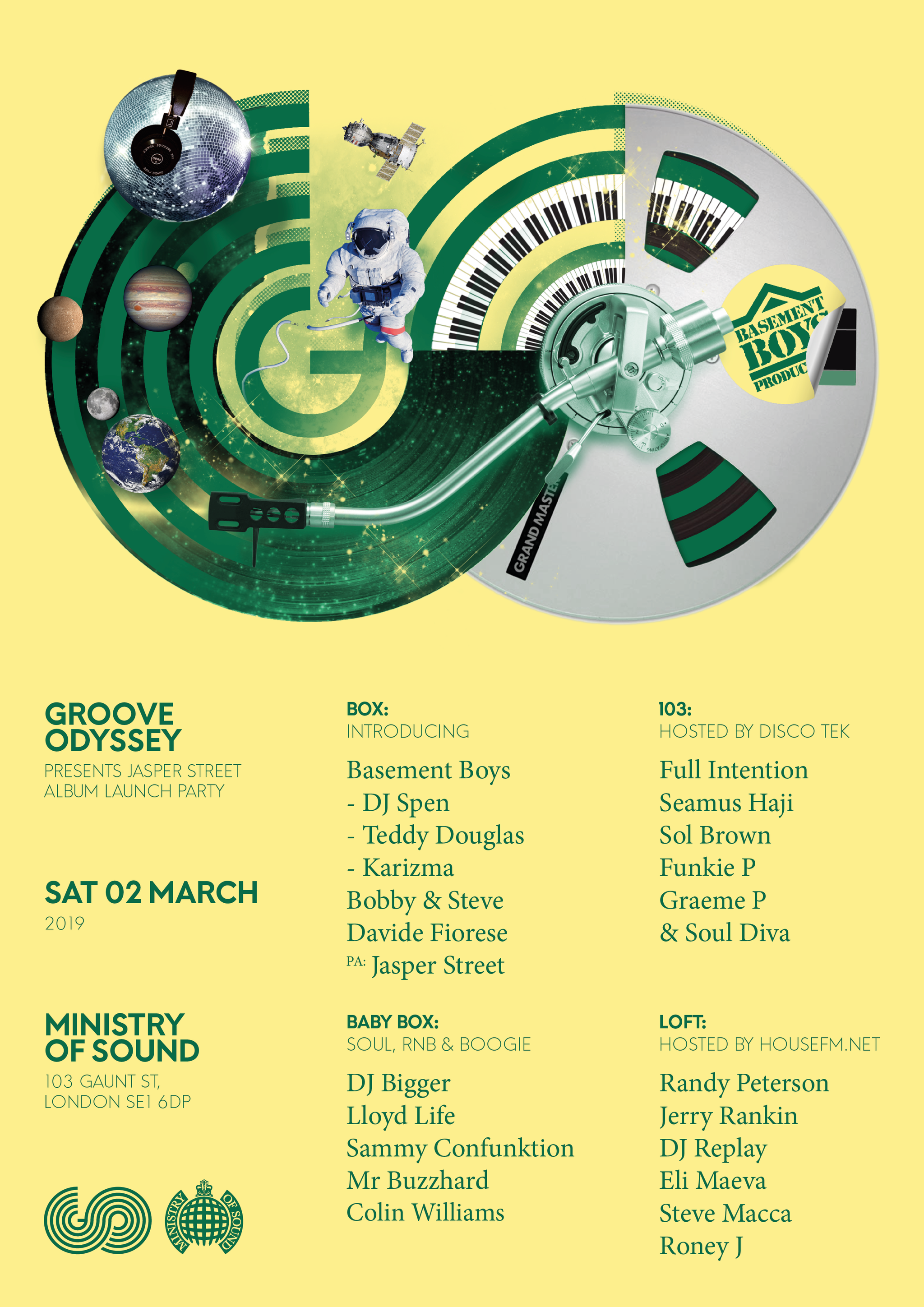 JASPER STREET ALBUM LAUNCH PARTY