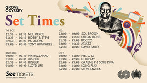 GROOVE ODYSSEY JUNE 1ST SET TIMES