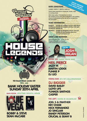 GROOVE ODYSSEY HOUSE LEGENDS | MINISTRY OF SOUND