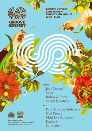 GROOVE ODYSSEY BANK HOLIDAY SUNDAY @ MINISTRY OF SOUND 30TH AUGUST 2015