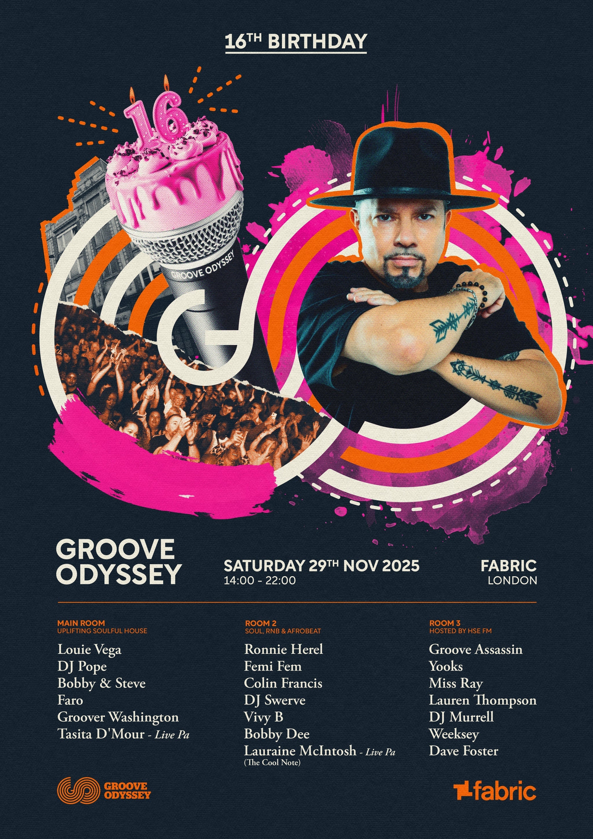 GROOVE ODYSSEY 16TH BIRTHDAY