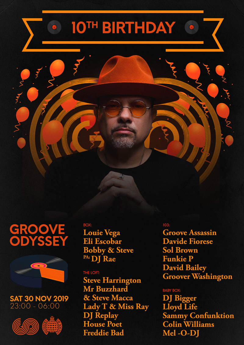 GROOVE ODYSSEY 10TH BIRTHDAY PARTY